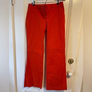 J CREW City Fit Orange Trousers size 6